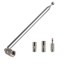 Für Bose Wave Radio FM F-Type 75Ohm Teleskopantenne TV / 3,5-mm-Adapter