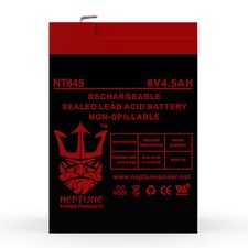 Peg Perego IAKB0509 6V 4.5Ah SLA Replacement Ride-On Toy SLA Battery