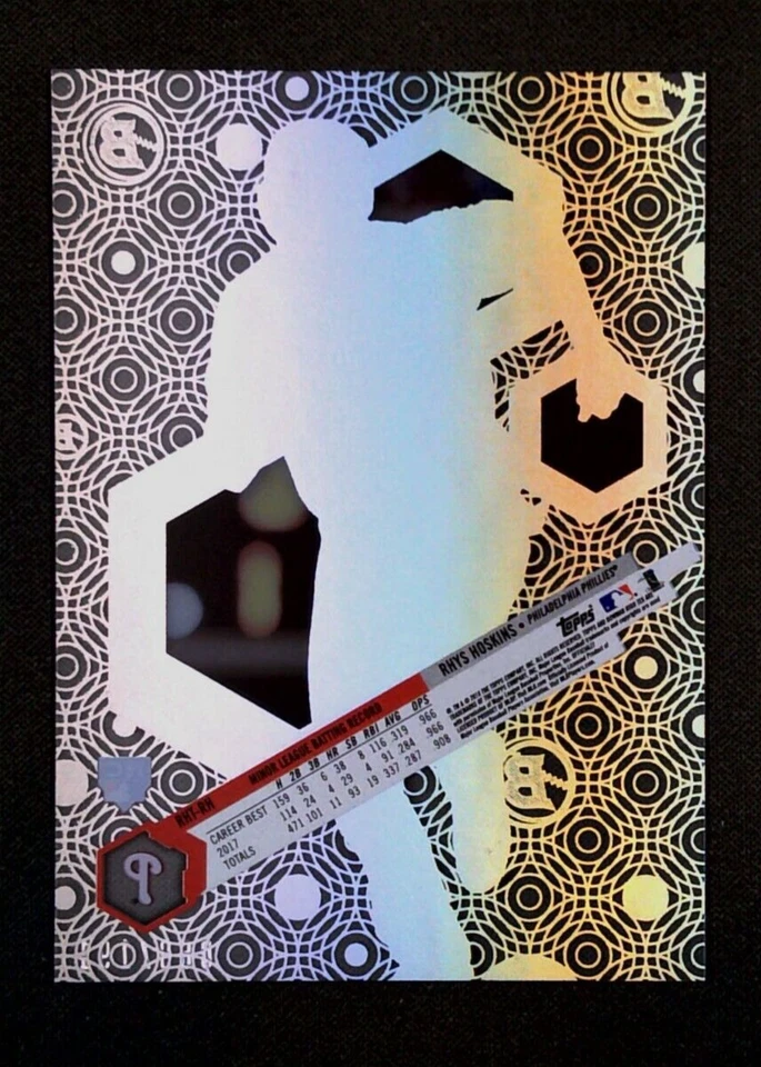 2018 Bowman High Tek #'d /191 Rhys Hoskins #RHT-RH Rookie RC - Image 2 of 3