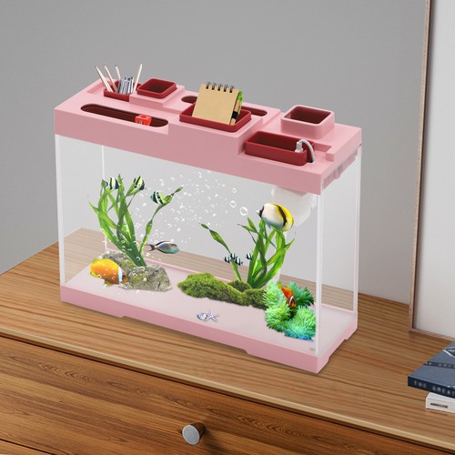 Tabletop Storage Fish Tank, Narrow Tabletop Fish Tank, Desktop Acrylic Fish Tank