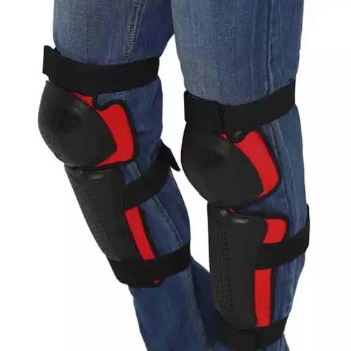 ROYAL ENFIELD "KNOX CHALLENGER KNEEGUARD CE LEVEL 1 BLACK & RED & GREY BLACK" - Picture 6 of 16
