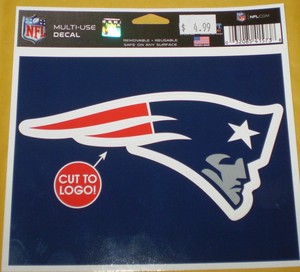 Nfl New England Patriots 4 5 X 5 75 Multi Use Color Decal Cut To Logo New 32085415738 Ebay