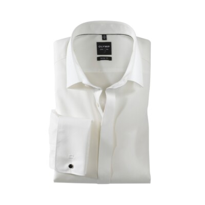 Olympus level five soirée body fit wedding shirt shirt wedding business beige 1276
