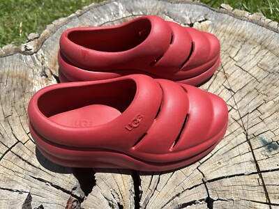 UGG Women's Sport Yeah Clog Slip-On Shoes ... Red..New..SZ 7 Authentic UGGS