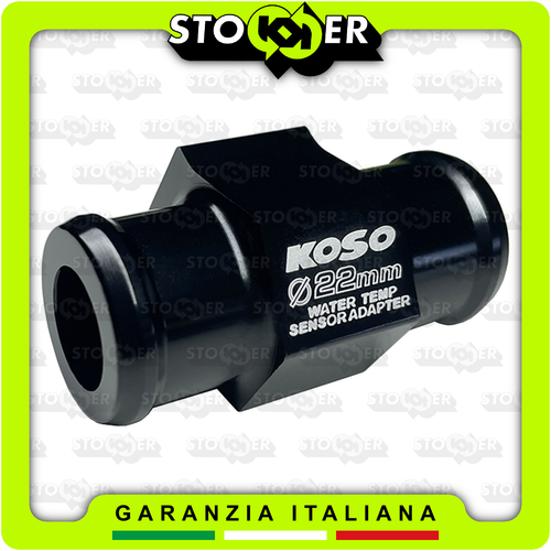 RACCORDO KOSO TUBO ACQUA 22mm M10x1 PER BULBO SENSORE TEMPERATURA MOTO SCOOTER - Foto 3 di 11