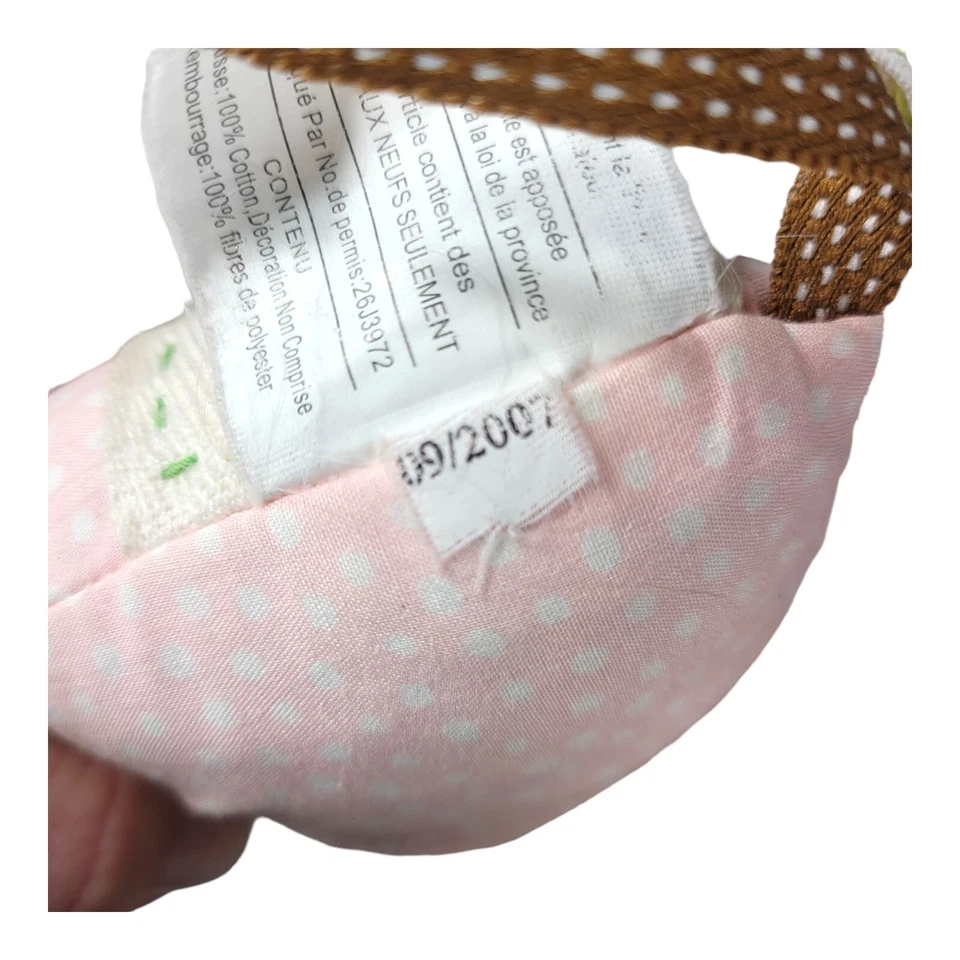 De colección Pottery Barn Niños Peluche Rosa y Verde Retazos Jirafa Lovey Bebé Acolchado Foto 4 de 4