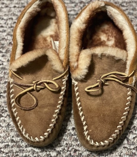 LL BEAN Wicked Good Moccasin Slippers 