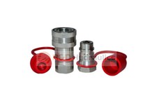 Hydraulic Quick Coupler Agricultural 1/2" NPT ISO 5675 W/ Cap Plug