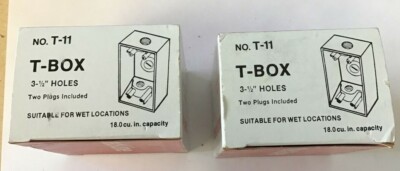 AMERICAN ELECTRIC T-11 PERFECT LINE T-BOX W/ COVER ***LOTOF2*** | eBay