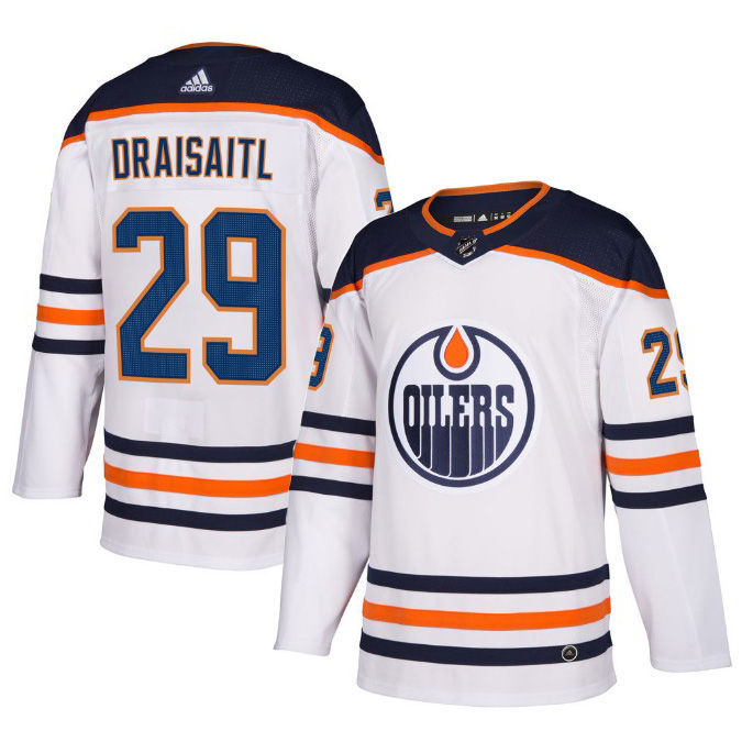 Men's Edmonton Oilers Leon Draisaitl adidas NHL Authentic White