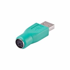 2  PS/2 Female to USB2.0 Male Port Adapter Converter Fit for PC Keyboard Mouse
