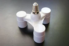 3 in 1 Socket Splitter For E14 European Base Socket Splitter Adapter Converter