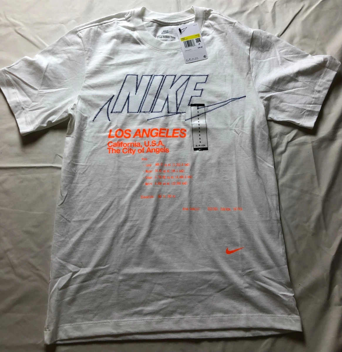 Nike Los Angeles Tee T-Shirt Men&#039;s Size DJ5842-100 eBay