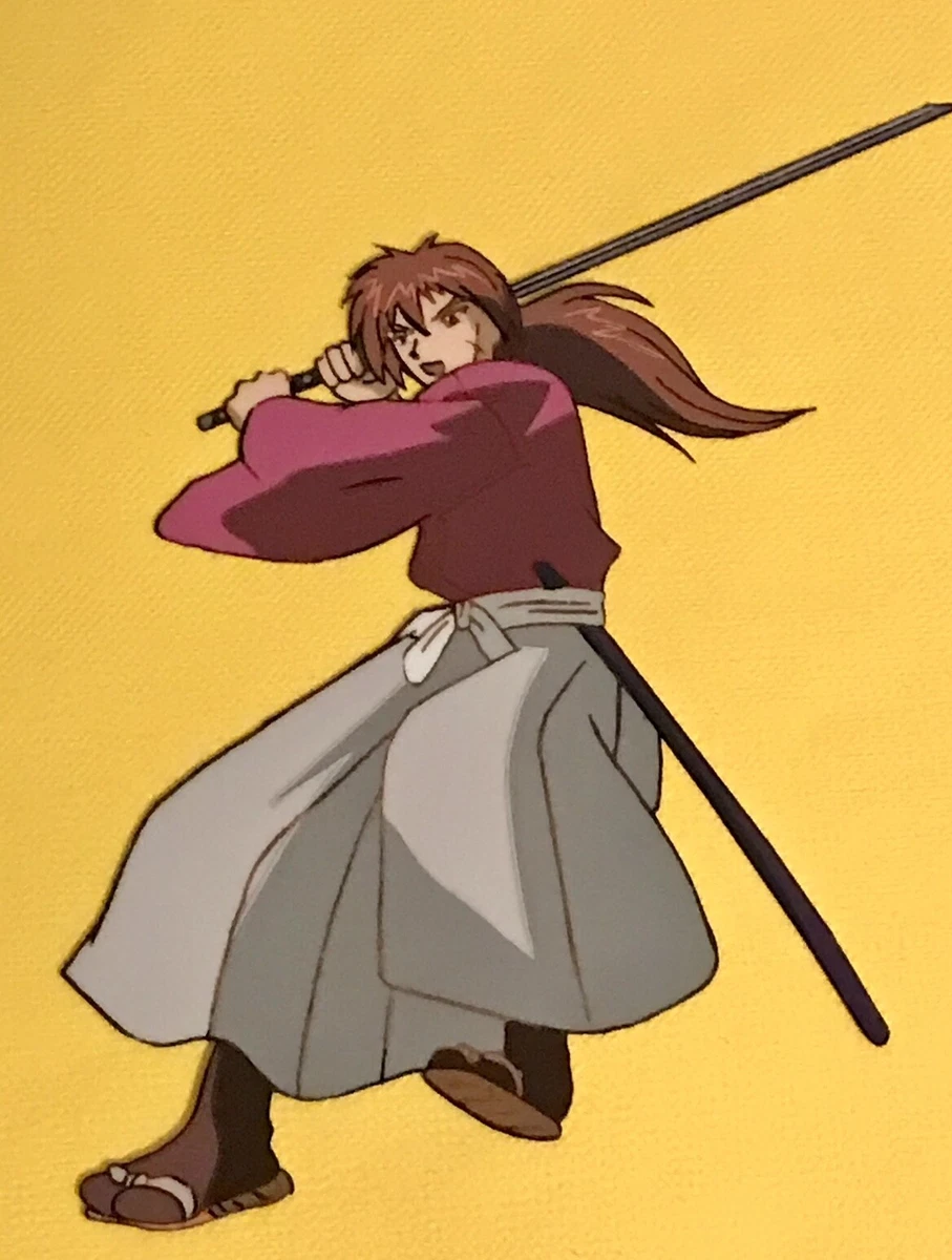 Looking to sell this animation cel of Kenshin from the first Aoshi arc. PM  me if interested : r/rurounikenshin