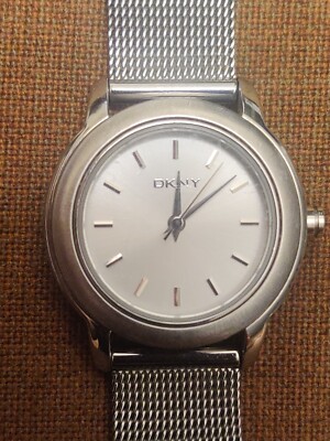 DKNY Solid Stainless Steel Quartz Watch, Water Resiatance 5 ATM/165 Feet