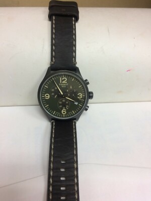 CHRONOGRAPH TISSOT T116617 A BLACK DIAL SAPPHIRE CRYSTAL | eBay