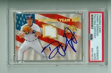 Danny Espinosa 2008 Upper Deck Team USA Jersey card PSA/DNA Encased Autograph