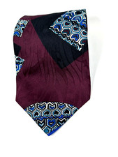 GIANFRANCO RUFFINI Men’s Tie 58 In Italy Neutrals Wavy Silk Necktie made in USA