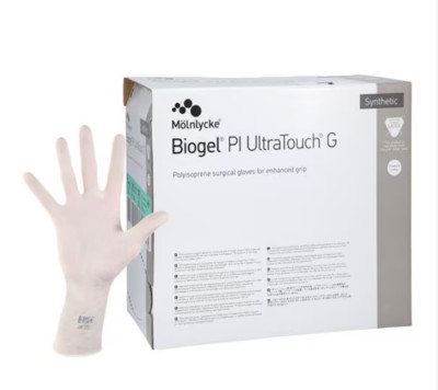 *50-Pairs* Molnlycke Biogel PI UltraTouch G Sterile Surgical Siz-7.5 Glove 42175