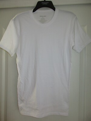 Tommy John 2-Pack Cotton Basics Crewneck SSL Men T-Shirt White S U110.42