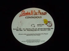 MISS BARBI + DOC PLEASURE - Contagious - 1997 UK 4-track 12" Vinyl Single