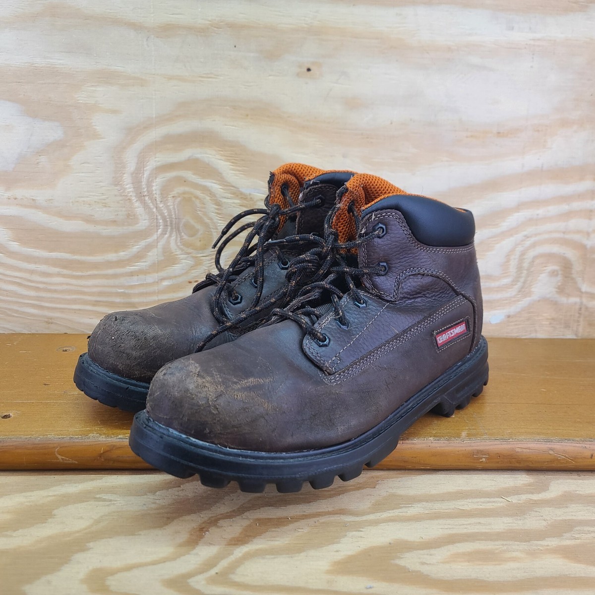 Brown Craftsman Work Boots Men display picture 2
