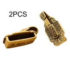 2pcs Brass Waist Belt Clip Keychain Belt Loop Key Holder Keyring Wallet Chain
