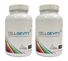 Cellgevity, Riboceine, 120 Capsules, 30-Day Supply, Exp. 9/2027 (Pack of 2)