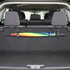 Portable 2pcs Car Umbrella Organizer Clip Trunk Back Car Purse Stand Holder Part