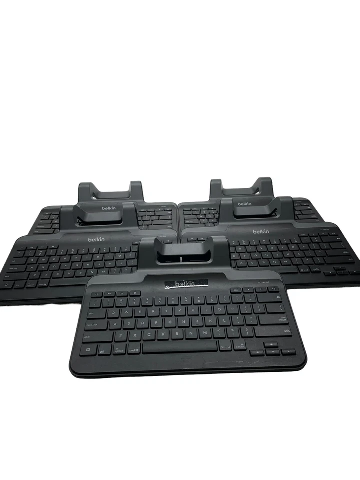 (LOTE DE 5) TECLADO BELKIN B2B130 CABLEADO CON SOPORTE CON CONECTOR LIGHTNING Foto 2 de 4