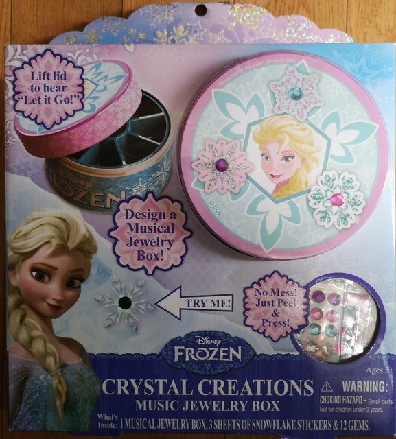 Disney Frozen Crystal Creations Musical Jewelry Box Elsa Anna *NEW* eBay