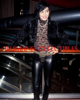 Joan Jett 80s Candid Photo In Black Leather Pants 99 Ebay