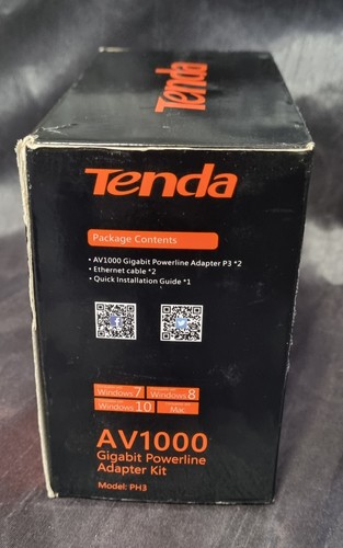 Tenda AV1000 Gigabit Powerline Adapter Kit with 1 Port - 2 Pack - 第 4/6 張圖片