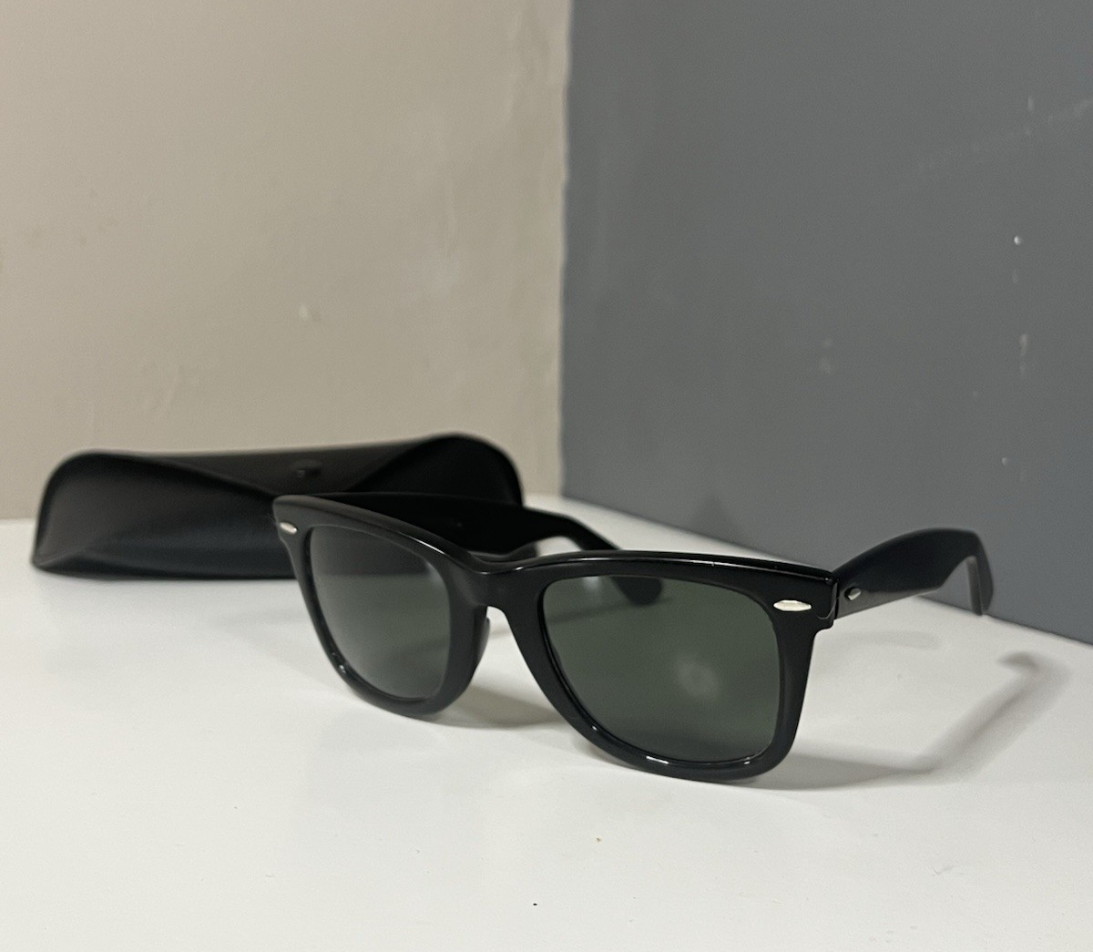 VINTAGE Men's Ray Ban 80s Black B&L USA Wayfarer 5022