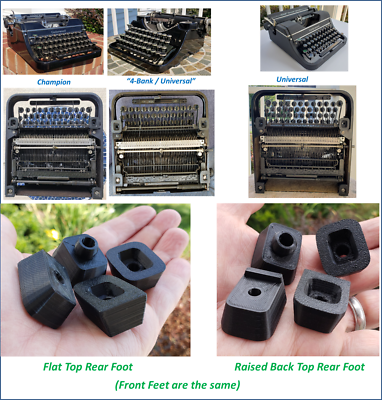 #ad Replacement Typewriter Feet for Underwood Champion Universal Portable $30.00