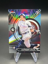 Anthony Volpe 2023 Topps Finest #26 Red/Black Vapor Refractor /10 RC Yankees