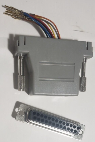 Customizable RJ45 Male DB25 Female Adapter Jack Serial Network Cat5e Cat6 8P8C - Picture 6 of 8