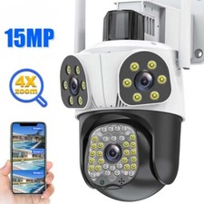 15MP 6K HD WiFi IP Camera Outdoor PTZ Cam Auto Tracking Security Protection CCTV