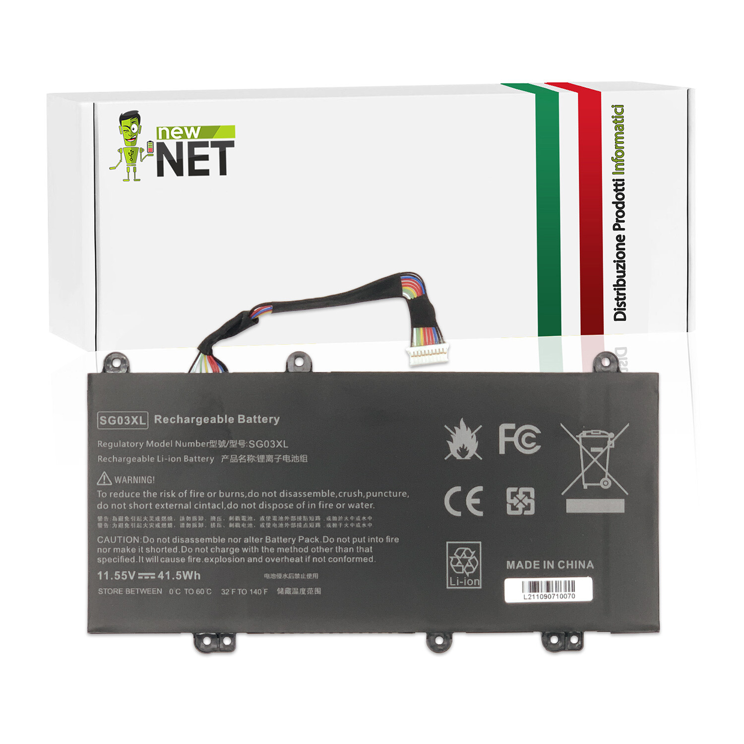 Batteria compatibile con Hp Envy 17 17t-u000CTO 17-U193MS 17t-u000 CTO 11,55V
