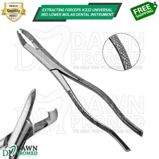 Extracting Forceps #222 Universal 3rd Lower Molar Dental Instrument German Grade