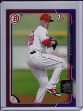 Nate Smith 2015 Bowman Purple Paper #'d /250 Base Prospect Parallel Angels