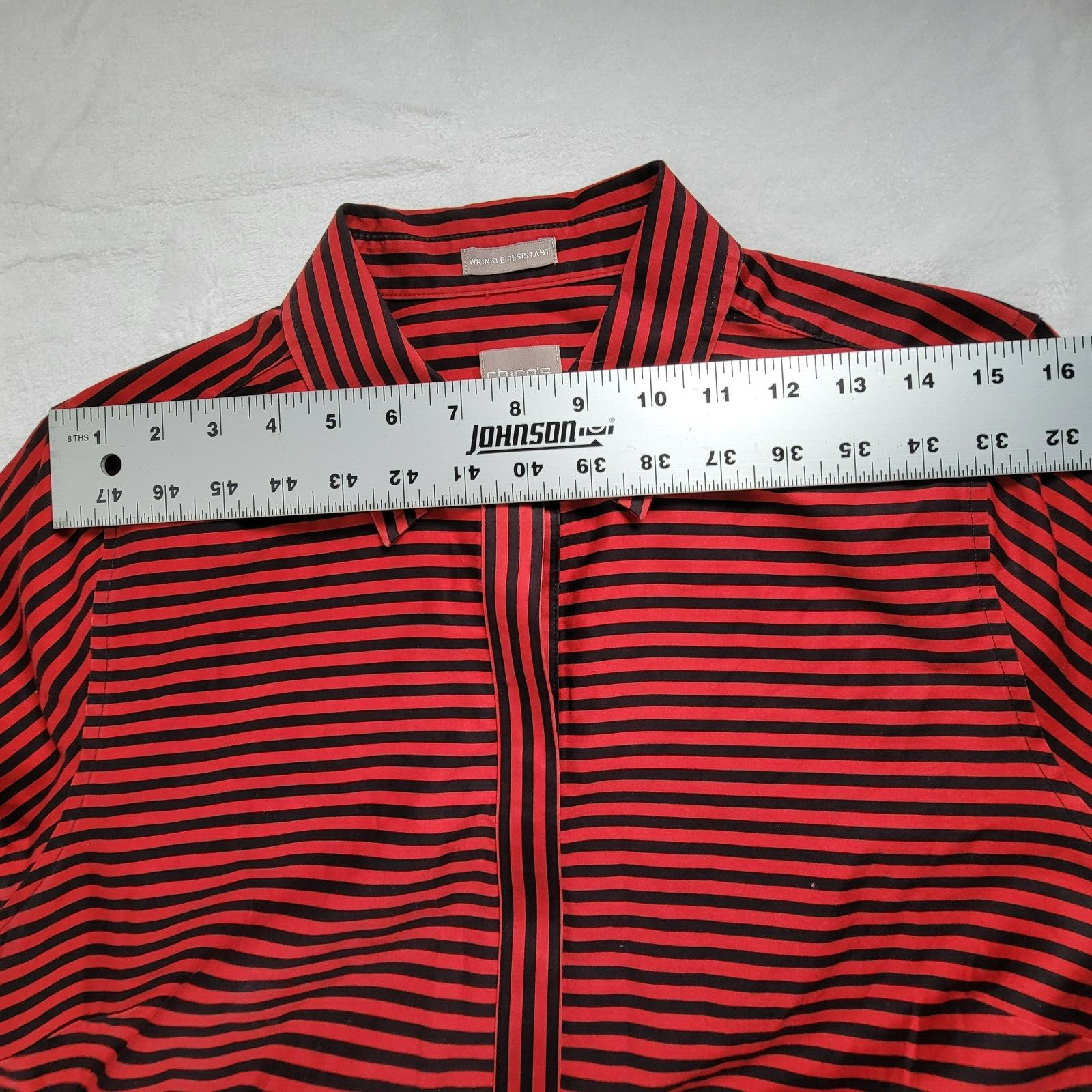 Chico's Women's Button Front Striped Pattern Long… - image 5