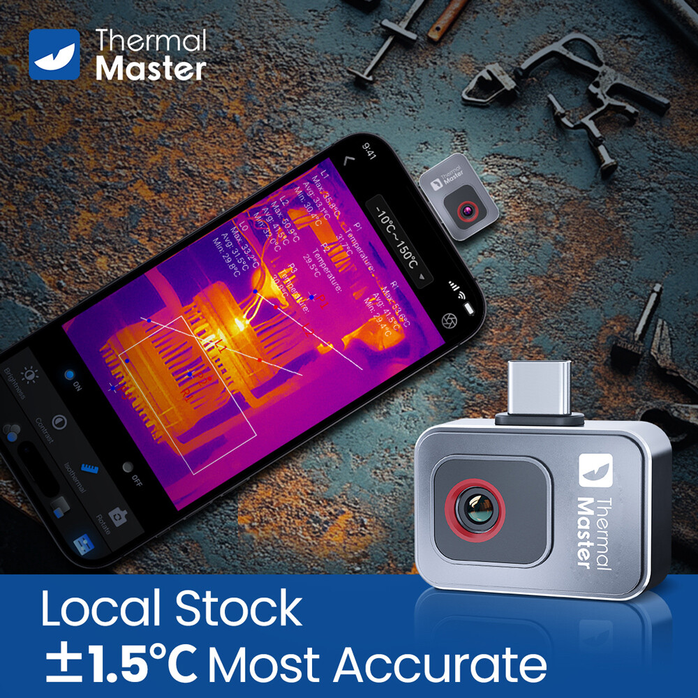 -20 to 600℃ P2 Thermal Imaging Camera 49152 Pixel IR Resolution for Android New