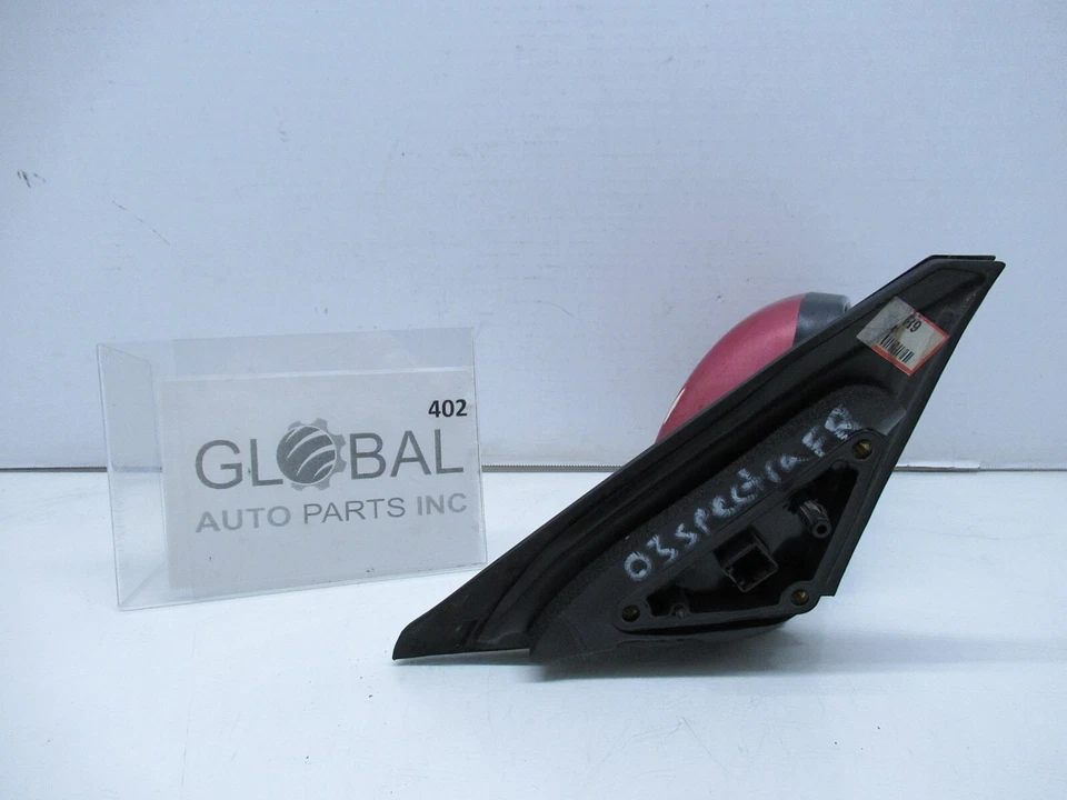 02-04 KIA SPECTRA ESPEJO LATERAL DE LA PUERTA DEL PASAJERO DELANTERO DERECHO ROJO OEM Foto 2 de 4