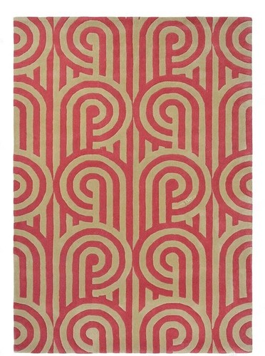 Alfombra de lana hecha a mano acolchada alfombra para estar 100 % habitación dormitorio moderna - Imagen 6 de 10