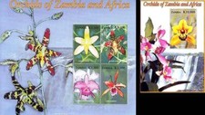 ZAMBIA 2005 ORCHIDS flowers S/S + M/S SC#1061 mnh ** neuf FREE SHIPPING