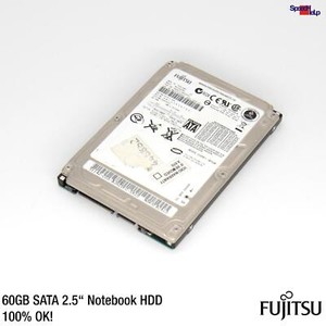 FUJITSU MHV2060BH 60GB 6.35CM 2.5" SATA NOTEBOOK LAPTOP HDD FESTPLATTE HARD DISK