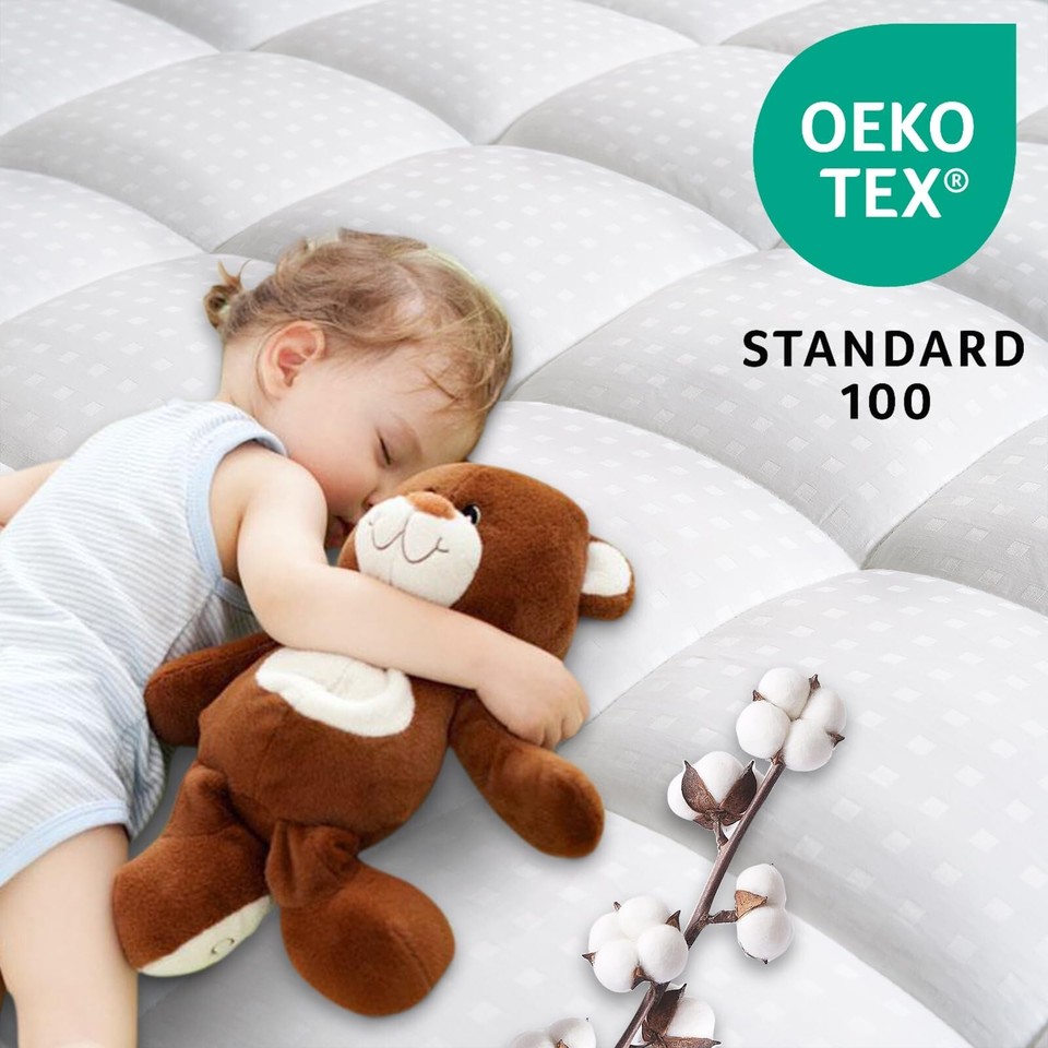 LEISURE TOWN Mattress Pad Twin XL Size Soft Cotton Mattress Cover