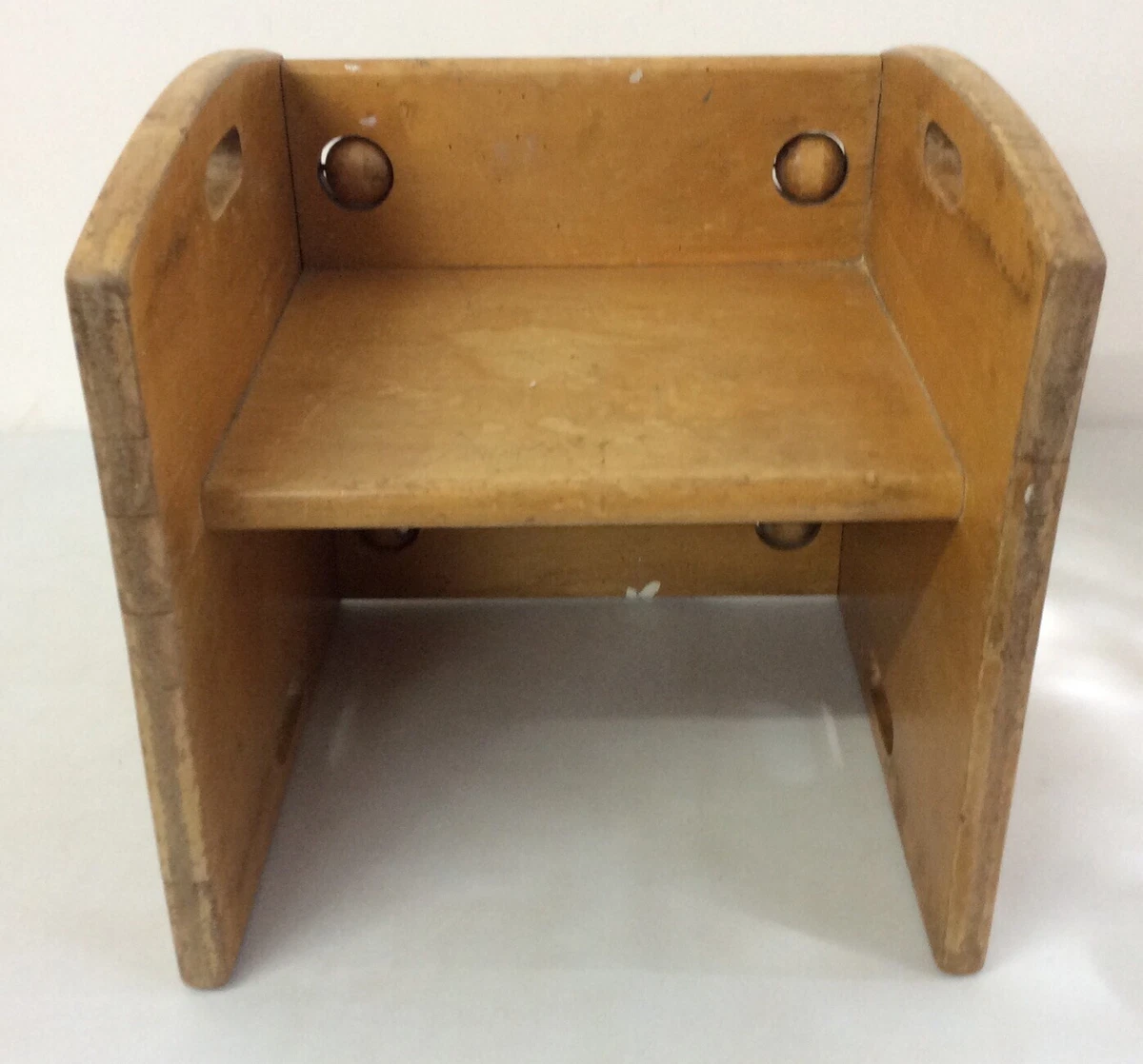 Wooden on sale cube chair