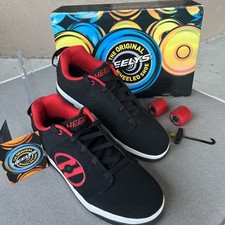 Heelys Voyager Black Red Wheeled Skate Shoes Men's Size 13 NIB With Defect